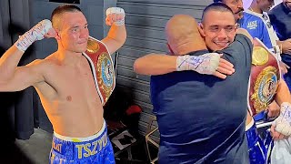 VICTORIOUS TIM TSZYU AFTER KNOCKING OUT TONY HARRISON CELEBRATES WITH FANS & FAMILY!