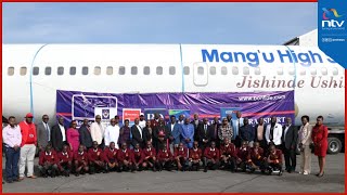 KQ relocates Boeing aircraft to Mang'u High School