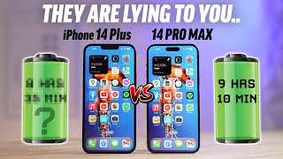 iPhone 14 Plus vs 14 Pro Max REAL-WORLD Battery Life Test!