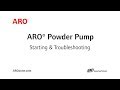 ARO Powder Pump - Startup and Troubleshooting