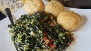 Jamaican Fry Dumplings & Steamed Callaloo (Watch To The End)