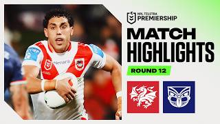 NRL 2026 | Dragons v Warriors | Match Highlights | Round 12