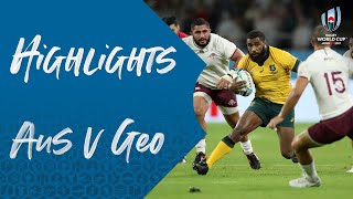 Highlights: Australia 27-8 Georgia - Rugby World Cup 2019
