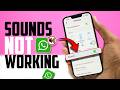 WhatsApp Notification Sound Not Working on iPhone? Fix It Like This!
