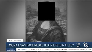 Fact or Fiction: Mona Lisa's face redacted in Epstein Files