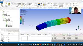 Square Beam Vibration Analysis using Ansys Mechanical.
