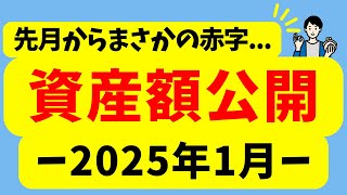 【先月からまさかの赤字...】20代会社員の資産額を公開！(2025年1月)