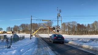 Järnvägsövergång Väderbrunn / Swedish railroad crossing