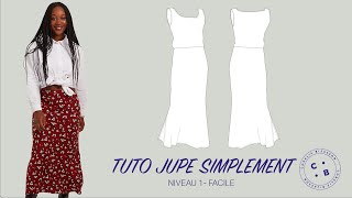 Simplement, the video tutorial of the Simplement skirt sewing pattern