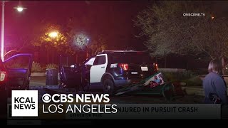 LAPD officer, innocent driver injured in South LA pursuit crashes