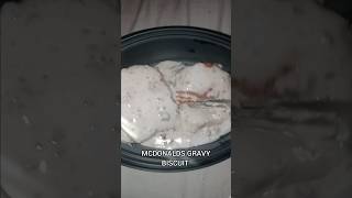 MCDONALDS GRAVY BISCUIT REVIEW! #MUKBANG #mcdonalds #review #breakfast #shorts #trend #eat