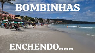 PRAIA DE BOMBINHAS LOTADA DIA 21/12/24 - VEJA OS PREÇOS NA PRAIA