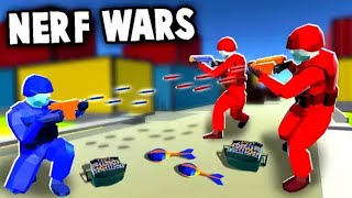 NERF WAR!  Epic Battles Using NERF Blaster Arsenal (Ravenfield Nerf Mod Gameplay)