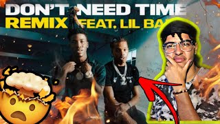 Hotboii - Don't Need Time (Remix) Ft. Lil Baby - REACTION