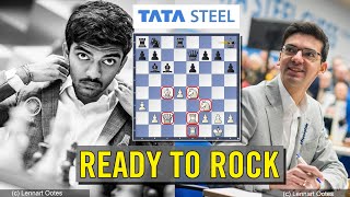 Ready to rock | Anish Giri vs Gukesh D | Tata Steel Masters 2023