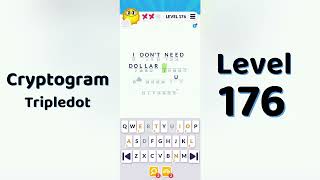 Cryptogram Tripledo Level 176 Solutions 🧩 | Logic Puzzle Game | Mini Boss