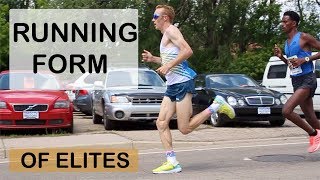 Bolder Boulder 10km 2017 : Elite Running Form Technique in lead pack