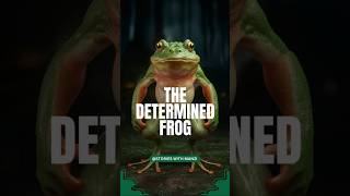 The Determined Frog. .  #determind  #positivity #encourage