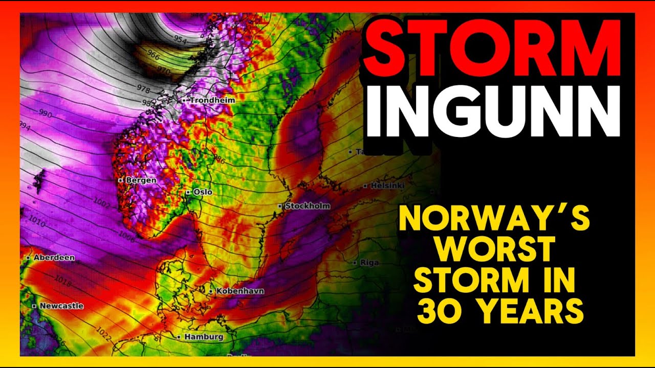 Powerful Bomb Cyclone For Norway | Atmospheric River For The United ...