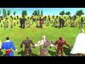 Superheroes VS 100 Prehistoric Mammals - Animal Revolt Battle Simulator