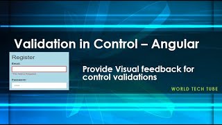 Validation with Visual Feedback in Angular | Angular Forms Tutorial | Apply style class if invalid