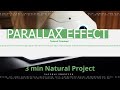 PARALLAX EFFECT using HTML & CSS | 3 min Natural Project