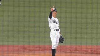 田中 幹也【2022年中日ドラフト6位指名】1安打1申告敬遠 亜大4年 東海大菅生 2022.10.14 vs国学院大