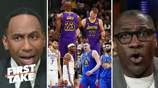 FIRST TAKE | Stephen A. \u0026 Shannon on Luka + LeBron just proved the West is ANYBODY’S game