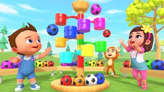Learn Colors For Kids With Little Babies Fun Play Soccer Ball Wooden Learn Colors For Kids With Little Babies Fun Play Soccer Ball Wooden