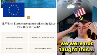 American takes a European General Knowledge Quiz