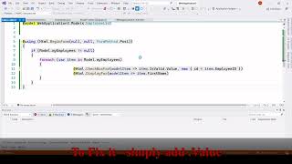 MVC - Checkbox - Fix Error CS0266 Cannot implicitly convert type 'bool' to 'bool'