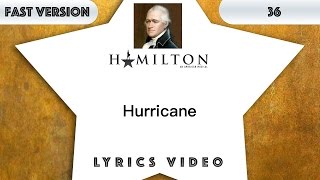 36 episode: Hamilton - Hurricane [Music Lyrics] - 3x faster