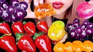 ASMR CANDIED HONEYCOMB, MOCHI, ALOE VERA, MACARONS, TANGHULU | CRUNCHY EATING SOUNDS 먹방