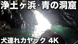 2024/04/04 浄土ヶ浜・青の洞窟 犬連れカヤック 4K動画 / Kayaking Jodogahama Blue Cave with a beagle dog