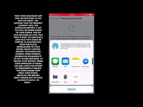 HOW TO DOWNLOAD, EXPORT AND DELETE A REPORT IN WHATSAPP IOS HOW TO DOWNLOAD, EXPORT AND DELETE A REPORT IN WHATSAPP IOS
