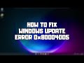 How to FIX Windows Update Error 0x80004005  in Windows 11/10