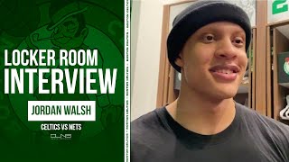 Jordan Walsh REACTS to First Real Celtics Minutes | 1-on-1 interview
