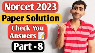 Part - 8 Aiims Norcet 2023 Paper Solution Questions With Answers #8