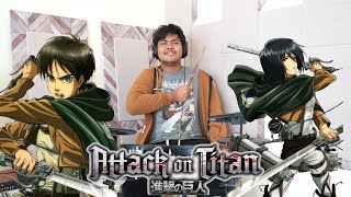 Attack On Titan - Op 1-8 in one take! Drum Cover by Josh Alviz