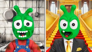 Rich Hotel vs Poor Hotel - Pea Pea Explores $1,000,000 Hotel Room! - Adventure for kids