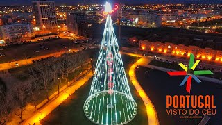 Árvore de Natal das mais altas de Portugal🎄Tallest Christmas tree in Portugal - Aveiro - 4K UltraHD