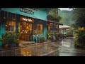 the gentle rain outside the café door will guide you to a place of deep relaxation and tranquility