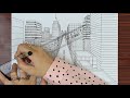 how to draw a city in one point perspective step by step