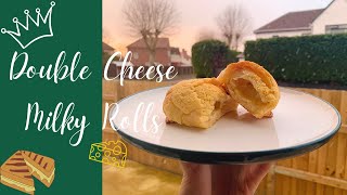 【幸福的味道】超軟熟雙重芝士脆皮鮮奶包 ｜Super Soft Double Cheese Milky Rolls with Crispy Crust