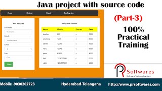 Jsp java project with source code part-2 | Prsoftwares training institute