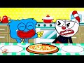 How To Fix 🛠 Huggy Wuggy & The Cuphead Rivalries  Poppy Playtime Animation  Among Us Stop Motion