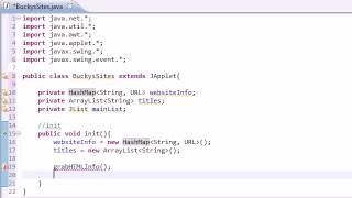 Intermediate Java Tutorial 117 init for Networking Applet