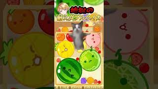 【スイカゲーム】これが地獄の耐えダブルスイカ🍉#shorts