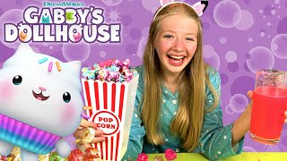 Make Your Own Rainbow Sleepover Snacks with Kitty Fairy! | GABBY'S DOLLHOUSE