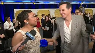 Andrew Scott CRASHES Quinta Brunson’s SAG Awards Interview! (Exclusive)